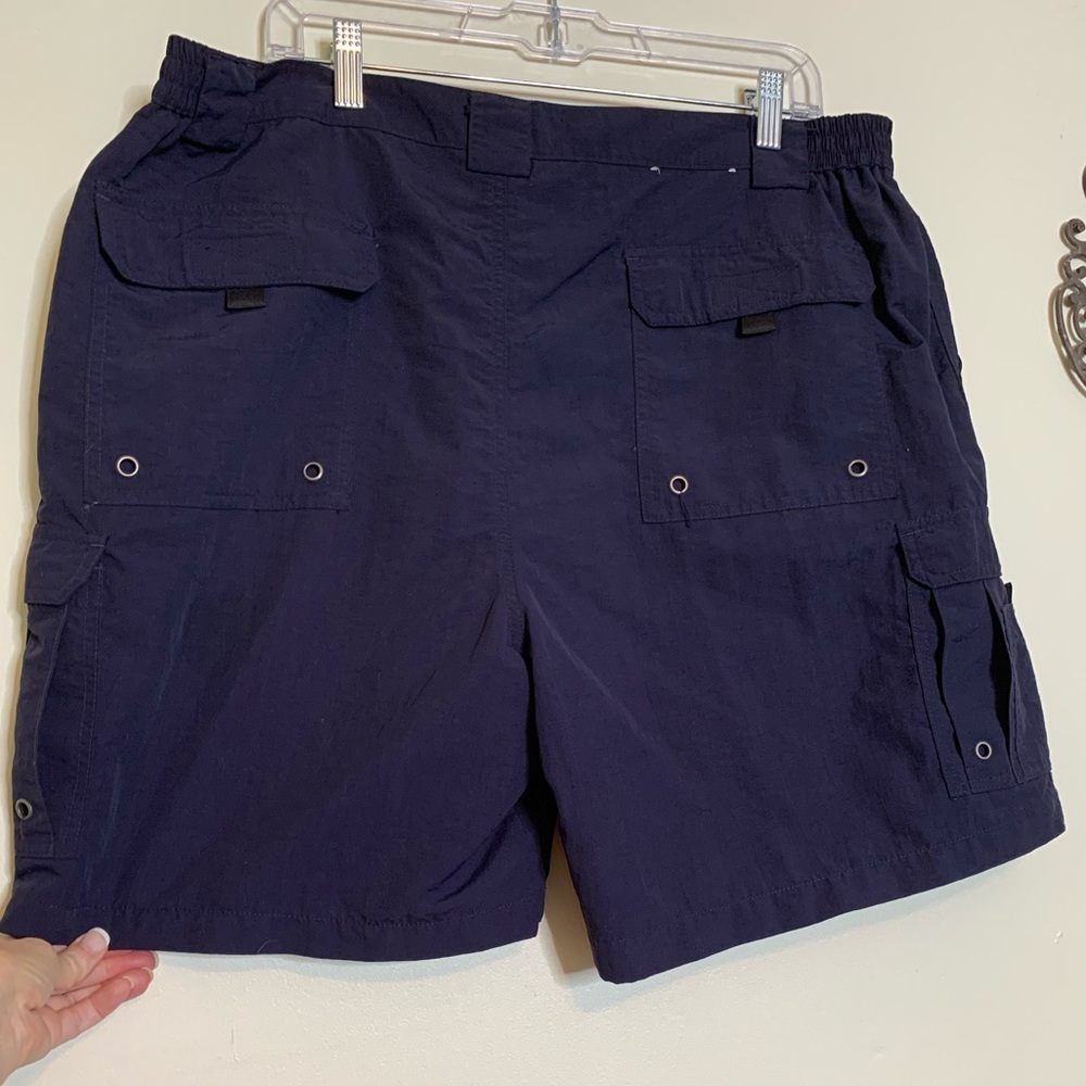 Bass Pro Navy Cargo Performance Shorts Sz 42 - Picture 9 of 11